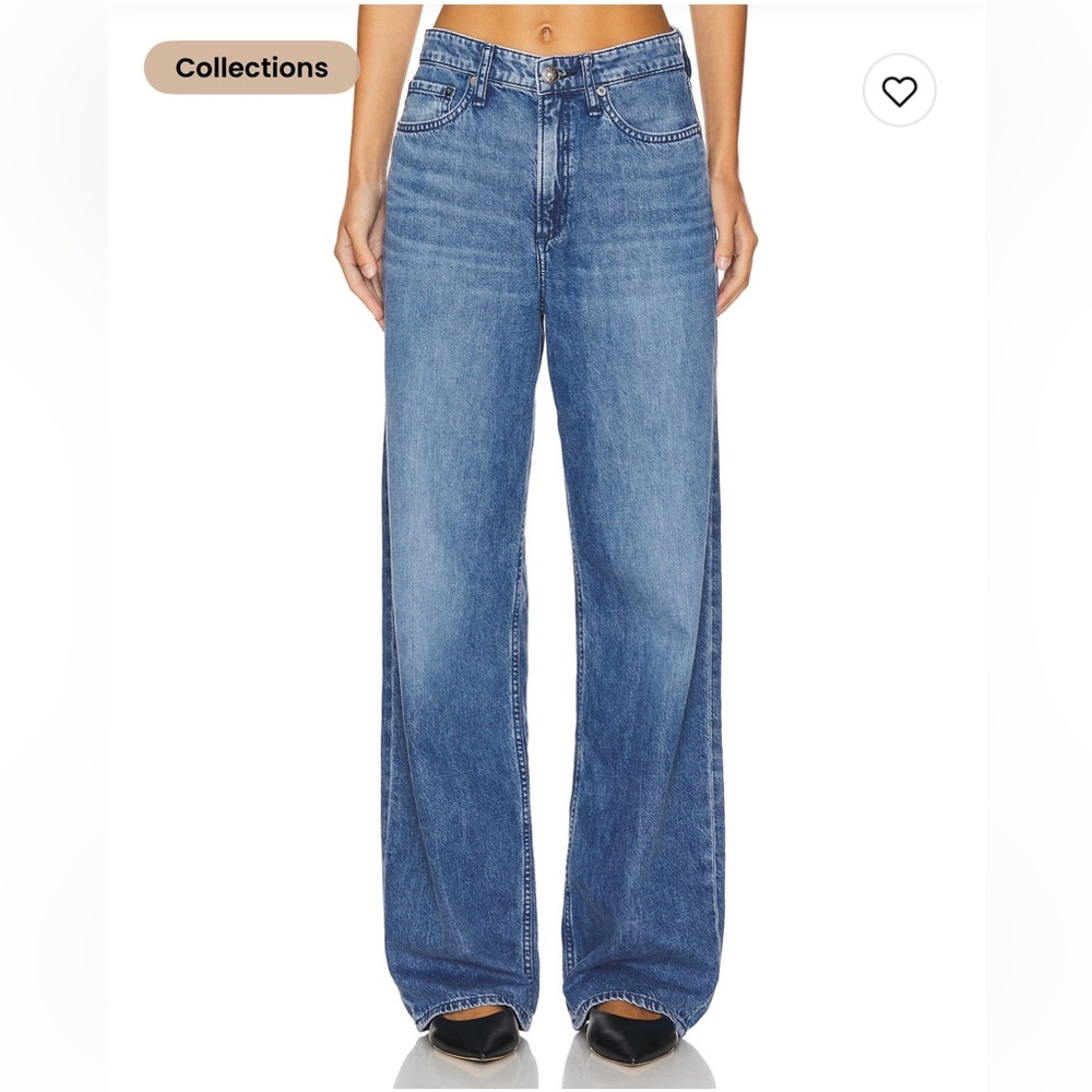 Rag & Bone Low-Rise Wide Leg Jean